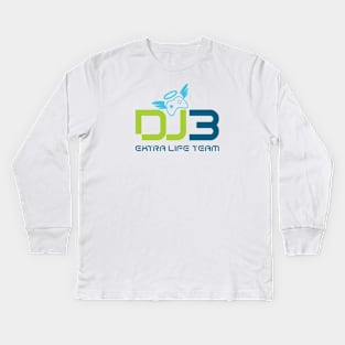 DJ3 Tri-Color Logo Kids Long Sleeve T-Shirt